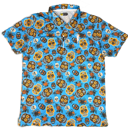 Day Of Da Dead Polo (Blue)